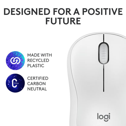 Logitech M185 Wireless Mouse, 2.4GHz with USB Mini Receiver, 12-Month Battery Life, 1000 DPI Optical Tracking, Ambidextrous PC/Mac/Laptop - Swift Gray