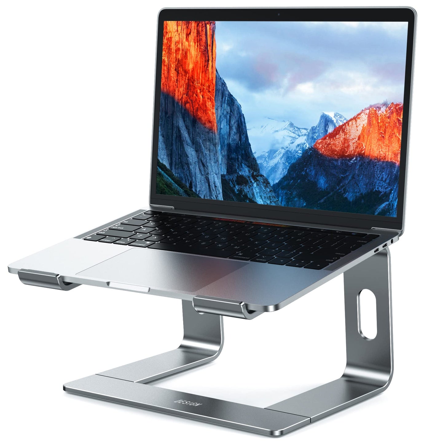 BESIGN LS03 Aluminum Laptop Stand, Ergonomic Detachable Computer Stand, Riser Holder Notebook Stand Compatible with Air, Pro, Dell, HP, Lenovo More 10-15.6" Laptops, Black